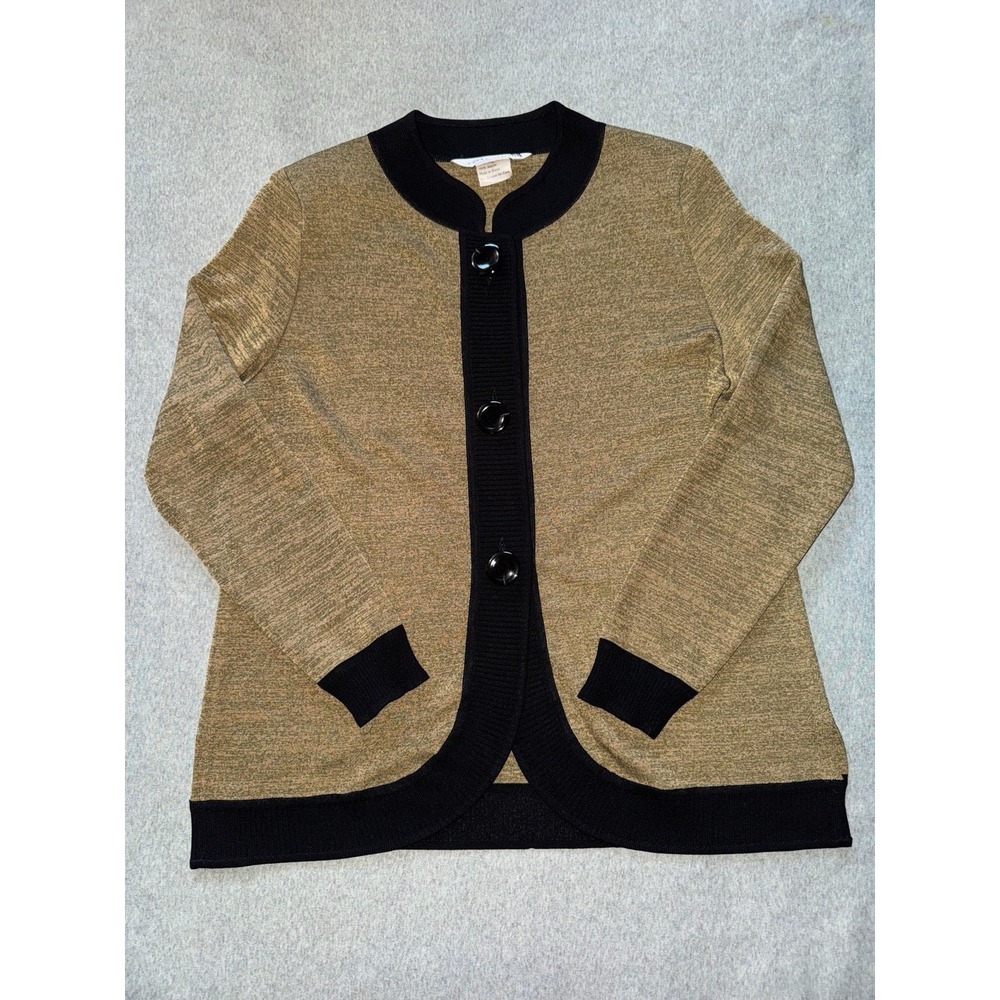 EXCLUSIVELY MISOOK Cardigan Button Front Acrylic Knit Sweater Size Small Petite